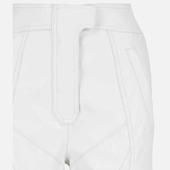 STELLA MCCARTNEY  High-Waisted Faux Leather Pants, NWT - Picture 4 of 17